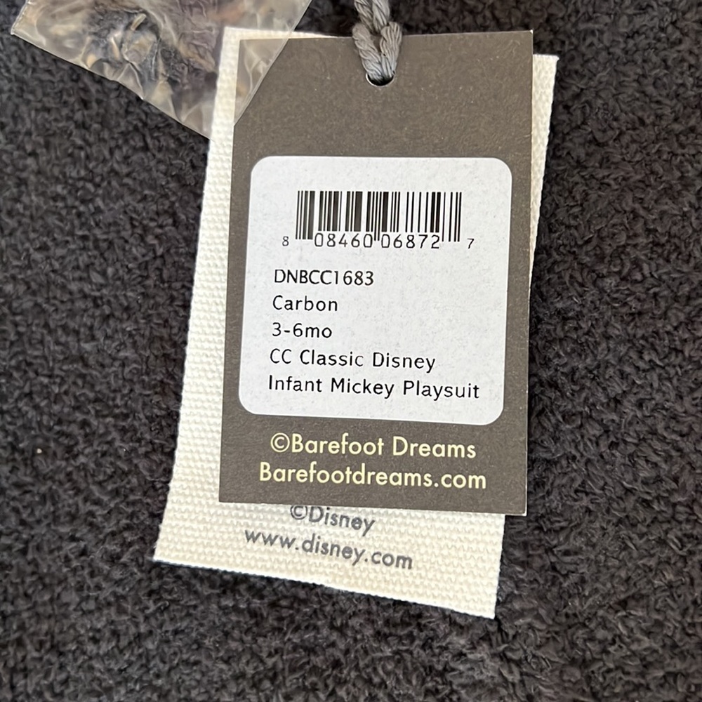 NWT Barefoot Dreams Disney Mickey Mouse Playsuit! - Picture 9 of 10
